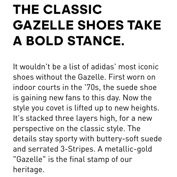 Adidas Gazelle Bold Black and White Suede Sneakers - Picture 8 of 8